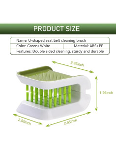 2 Cepillos de Limpieza Multifuncionales Nomocale para Coche Verde 2