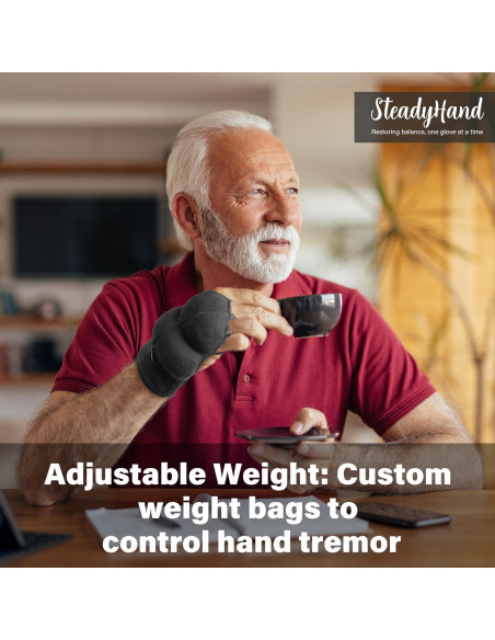 Guantes con peso ajustables SteadyHand Noah Baby para mano izquierda