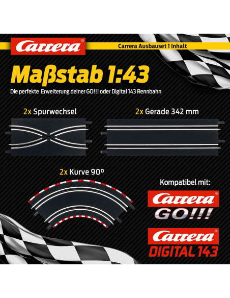 Set de Expansión Carrera GO!!! 61600 - 2 Curvas y 2 Rectas