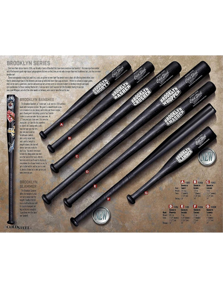 Bate de Béisbol Cold Steel Brooklyn Smasher 86 cm Polipropileno
