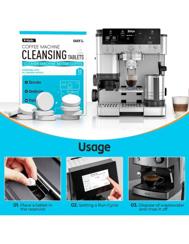Tabletas Limpiadoras Y-Kelin para Cafeteras - 12 Piezas