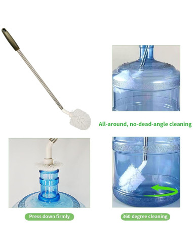 Paquete de 2 cepillos de limpieza de botellas isshu 63.5 y 71.1 cm