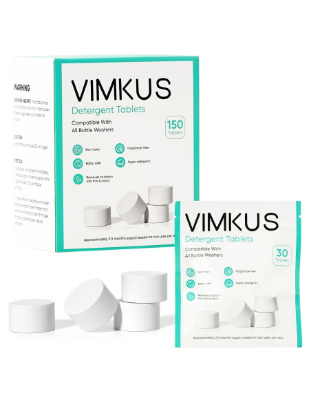 150 Tabletas de Detergente VIMKUS para Lavadoras de Botellas