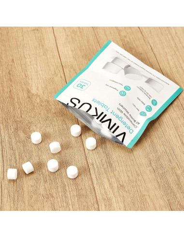 150 Tabletas de Detergente VIMKUS para Lavadoras de Botellas