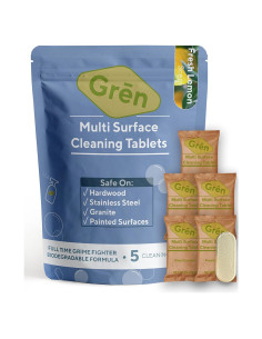 Tabletas de limpieza multi superficie Gren, 5 unidades, ecológicas