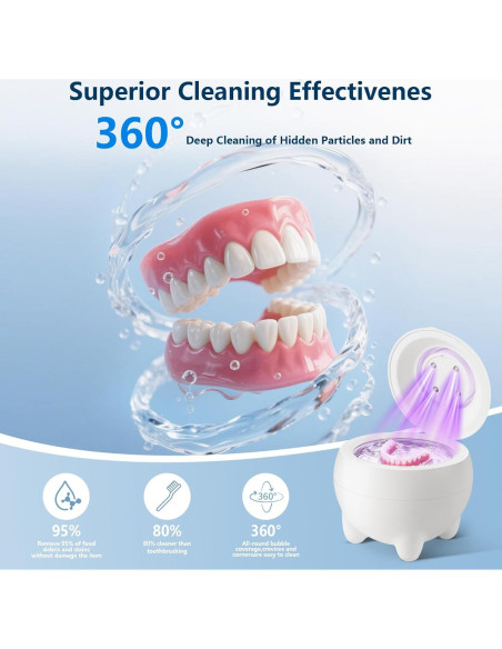 Limpiador Ultrasónico de Retenedores JOYHOOD 45kHz con UV-C Limpiador Ultrasónico de Retenedores JOYHOOD 45kHz con UV-C