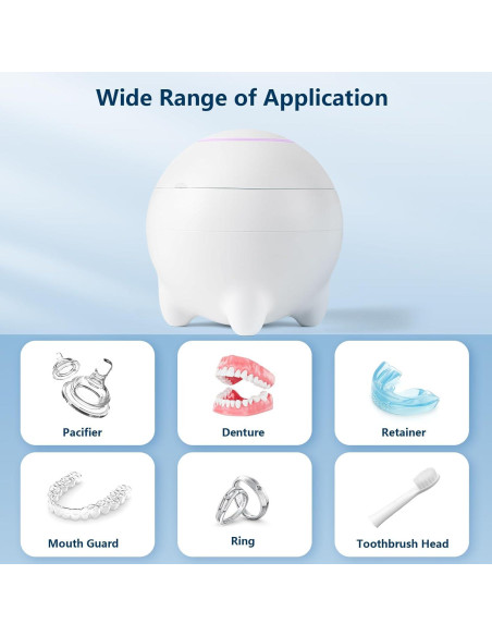 Limpiador Ultrasónico de Retenedores JOYHOOD 45kHz con UV-C Limpiador Ultrasónico de Retenedores JOYHOOD 45kHz con UV-C