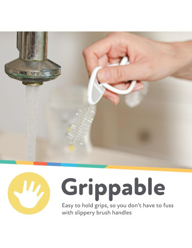 Juego de Cepillos de Limpieza Nuby para Botellas y Tazas