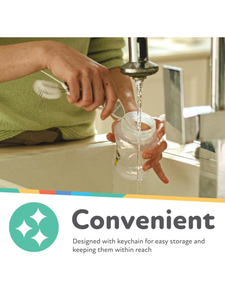 Juego de Cepillos de Limpieza Nuby para Botellas y Tazas