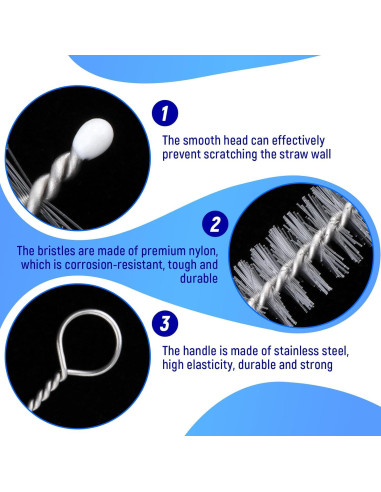 Kit de 50 Cepillos Limpiadores Reutilizables Kesoto 10mm