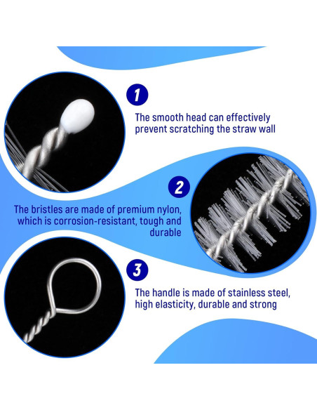 Kit de 50 Cepillos Limpiadores Reutilizables Kesoto 10mm