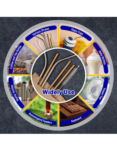 Kit de 50 Cepillos Limpiadores Reutilizables Kesoto 10mm