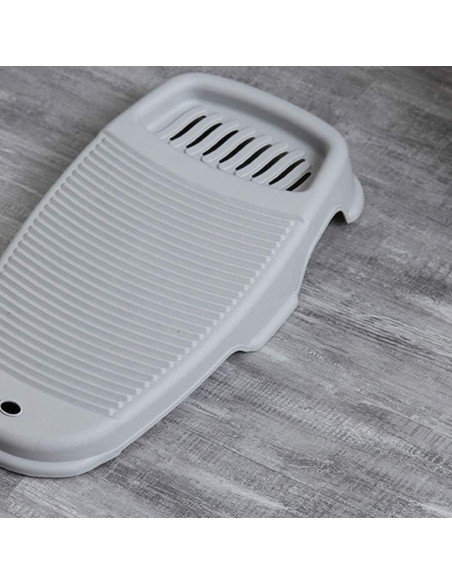 Tabla de Lavado Antideslizante Cabilock 7x44x7cm Gris
