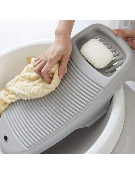 Tabla de Lavado Antideslizante Cabilock 7x44x7cm Gris