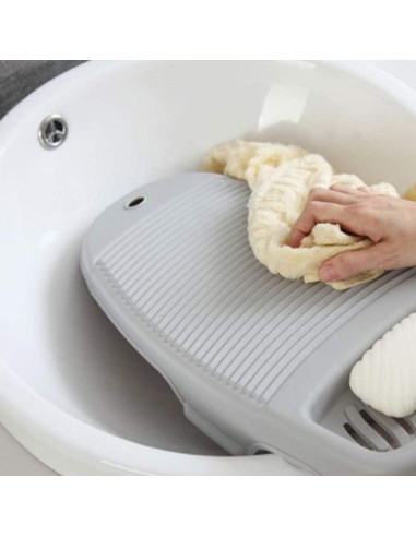 Tabla de Lavado Antideslizante Cabilock 7x44x7cm Gris