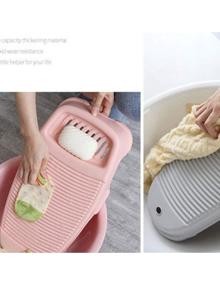 Tabla de Lavado Antideslizante Cabilock 7x44x7cm Gris