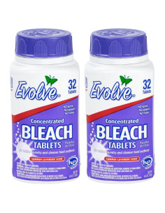 Tabletas de Blanqueador Evolve Lavanda - 32 unidades