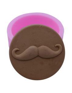 Moldes de Silicona Monqui para Jabón y Velas Rosa 9.4x3.6 cm