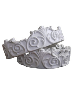 Moldura de Corona Flexible Zhangbl 292.1 cm Floral Vintage