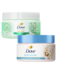 Conjunto de Exfoliantes Corporales Dove 2-Pack Menta y Macadamia