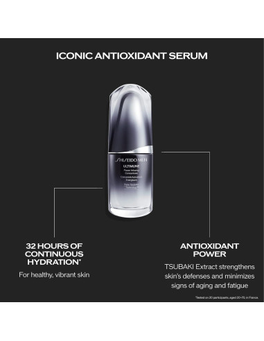 Shiseido Men Ultimune Concentrado 30 mL - Hidratante Energizante