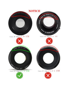 Cubierta de lente 58mm Huipuxiang para Canon EF 50mm f/1.4 2