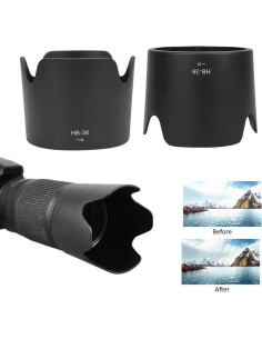 Capucha de lente Nikon HB-36 para AF-S VR 70-300mm - Plástico 2