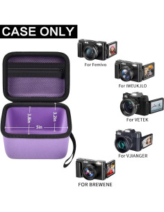 Funda para cámara de vlogging 4K SuperiorTek - Morado 2
