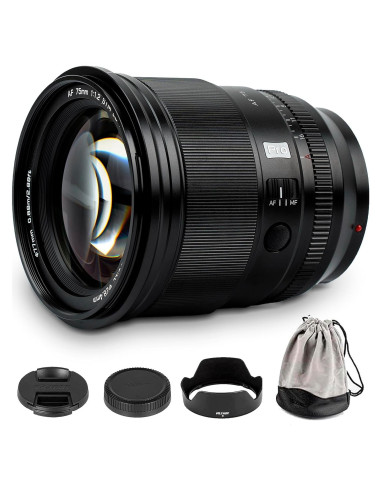 Lente Viltrox 75mm f/1.2 E-Mount para cámaras Sony
