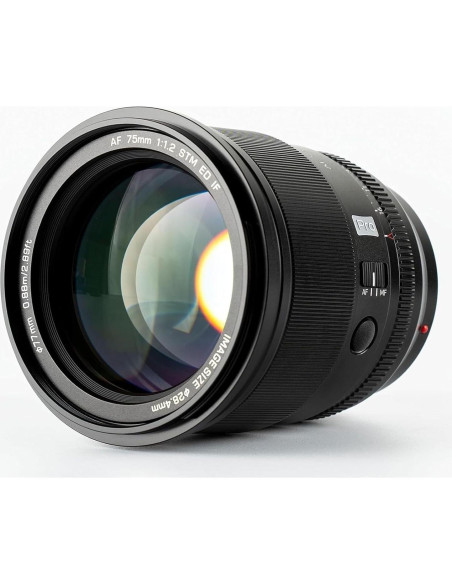 Lente Viltrox 75mm f/1.2 E-Mount para cámaras Sony