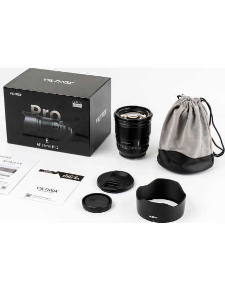 Lente Viltrox 75mm f/1.2 E-Mount para cámaras Sony