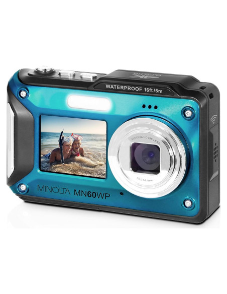 Cámara Digital Impermeable Minolta MN60WP 48MP 4K UHD Cámara Digital Impermeable Minolta MN60WP 48MP 4K UHD