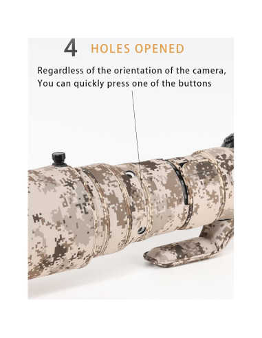 Funda Impermeable Camuflaje CHASING BIRDS para Lente Olympus 150-400mm