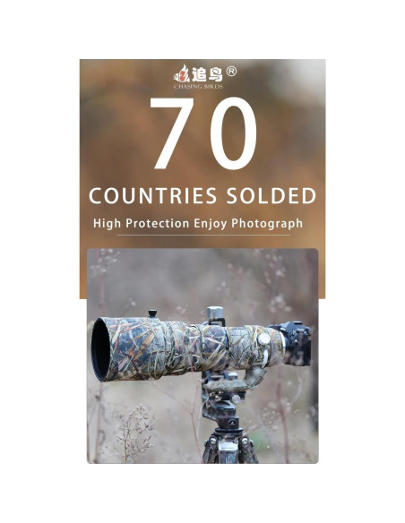 Funda Impermeable Camuflaje CHASING BIRDS para Lente Olympus 150-400mm