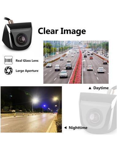 Cámara de Respaldo QODOLSI HD 170 Impermeable para Auto