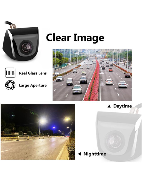 Cámara de Respaldo QODOLSI HD 170 Impermeable para Auto Cámara de Respaldo QODOLSI HD 170 Impermeable para Auto