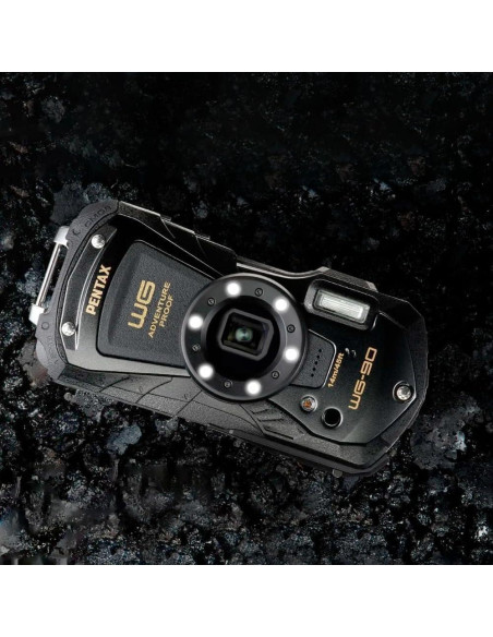 Cámara Compacta RICOH PENTAX WG-90 Negra Resistente al Agua