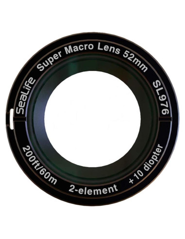 Lente Macro Super SeaLife DC-Series 52mm + Adaptador