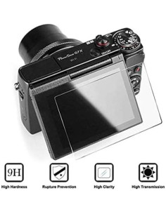 Paquete de 2 Protectores de Pantalla Vidrio Templado Canon G7X Mark III 2
