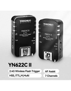Disparador Inalámbrico YONGNUO YN622C II ETTL HSS 1/8000s para Canon 2