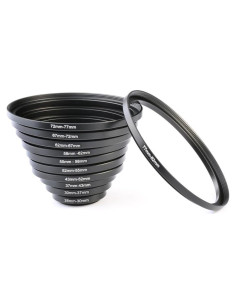 Juego de 11 Anillos de Paso de Metal K&F Concept 26-82mm