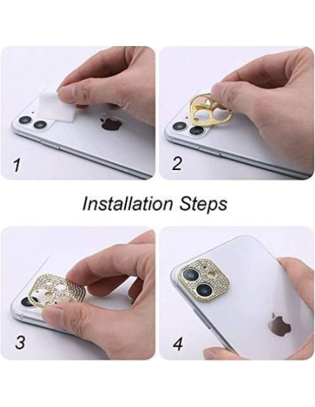 Protector de lente de cámara GSRYPC para iPhone 12 - 2 Pack