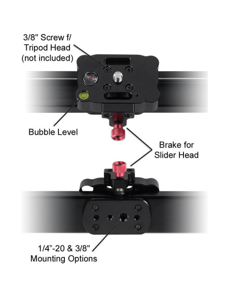 Fotodiox Pro SlideCam 600 Estabilizador de Video 60.96 cm Fotodiox Pro SlideCam 600 Estabilizador de Video 60.96 cm