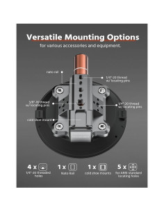 Soporte de cámara con ventosa ROZOER 4.5" para coche 2