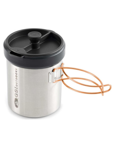 Taza de Prensa GSI Outdoors Glacier 650 ml Acero Inoxidable