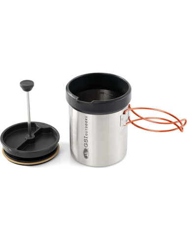 Taza de Prensa GSI Outdoors Glacier 650 ml Acero Inoxidable