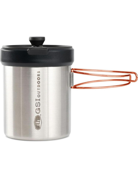 Taza de Prensa GSI Outdoors Glacier 650 ml Acero Inoxidable