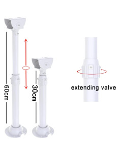 Soporte Telescópico Ajustable V-Fiabilidad para Cámara CCTV 30-60cm 2