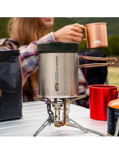 Taza de Prensa GSI Outdoors Glacier 650 ml Acero Inoxidable