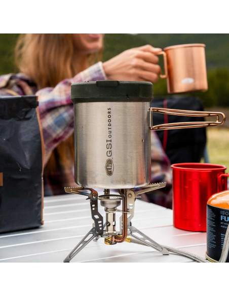 Taza de Prensa GSI Outdoors Glacier 650 ml Acero Inoxidable